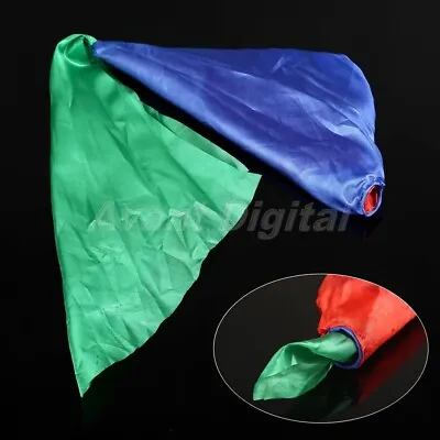 Four-Color Changing Silk Scarf For Magic Trick Props Magic Tool Kids Adult Toys • $2.60