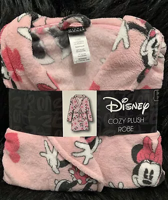 Disney Minnie Mouse Women’s Cozy Plush Robe Pink R8101115MN-681 Size M NWT • $36