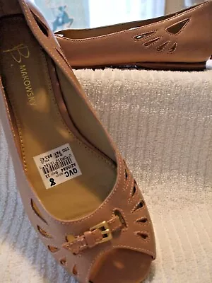 B. Makowsky Shoes From Qvc A215584 Size 8 Medium Tan (beige) Msrp $104 New • $19.99