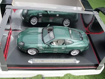 Maisto Diecast Aston Martin Db7 Vantage Green 36880 1:18 Scale  New Old Stock • £12.84