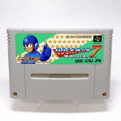 Rockman 7 Mega Man Super Famicom SFC SNES Nintendo Japan Very Good Condition • $14.80