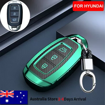$27.99 • Buy TPU Key Cover Fob Case For Hyundai Accent Elantra Grandeur Kona I30 Ix35 Green