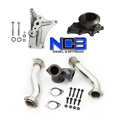 Non Ebpv Turbo Pedestal Exhaust Housing Up Pipes For 99.5-03 Ford Powerstroke • $228.95