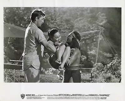 RAMPAGE Lot Of 3 8x10 Movie Stills Robert Mitchum Elsa Martinelli Jack Hawkins • $14.98