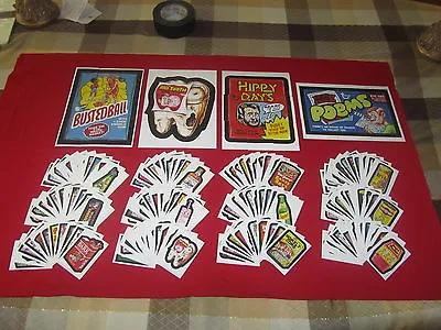 Wacky Packages Old School 1 2 3 & 4 Complete Sets & Puzzles   @@   Rare   @@ • $109.95