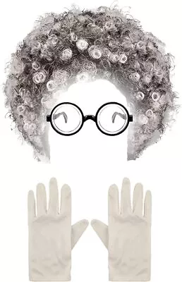 £7.99 • Buy 3 Pc Mad Scientist Fancy Dress Nerd Costume Albert Einstein Physicist Stag Party