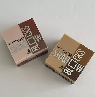 Maybelline Shadow Blocks ￼#30 North 3rd & Bedford & #10 82nd & Park Ave Lot Of 2 • $17.99