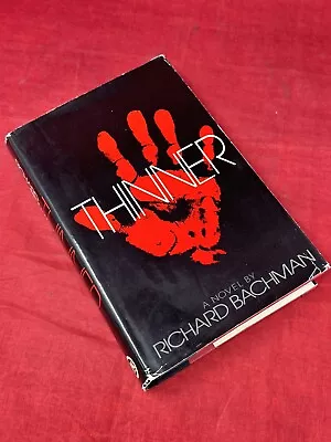 Stephen King Richard Bachman - Thinner NAL 1984 HCDJ 1st Edition Vintage Book • $21.15