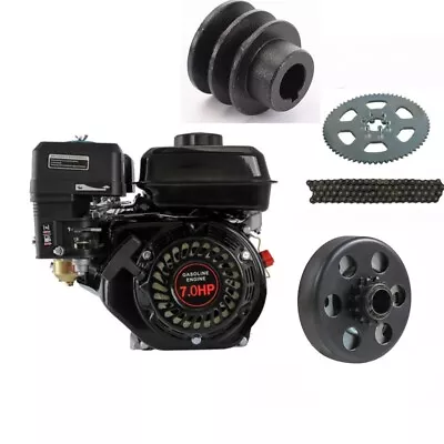 $369.89 • Buy 7HP Petrol Engine Motor Kit Chain Sprocket 210cc 212cc Pull Start OHV 4 Stroke