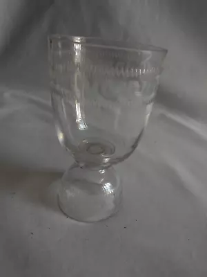Vintage Etched Glass Egg Cup • $7.99