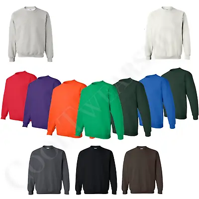Gildan Heavy Blend Sweatshirt Plain Crewneck Long Sleeves Men Sweatshirt 18000 • $16.75