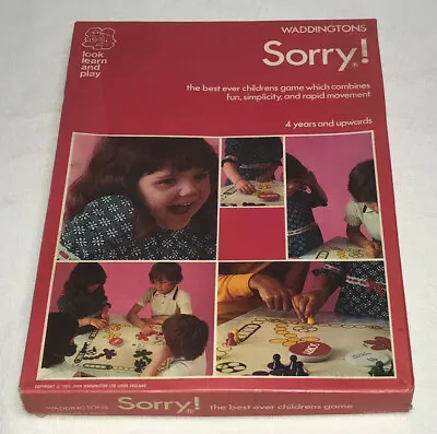 VINTAGE SORRY GAME - 1973 Wadingtons Edition - In Vgc (FREE UK P&P) • £19.99
