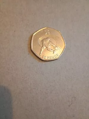 2011 Goalball Olympic 50p Coin - Circulated • £3