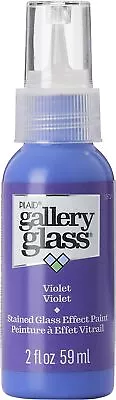3 Pack FolkArt Gallery Glass Paint 2oz-Violet FAGG2OZ-19714 • £17.58