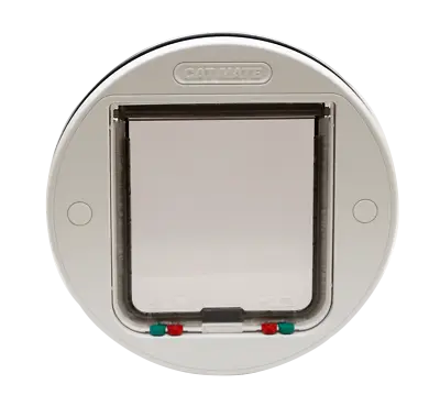 £28.92 • Buy Closer Pets Large Glass & Wall Fitting, 4 Way Locking Cat Flap – White (357W)