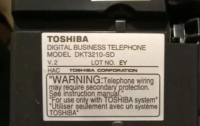 Toshiba DKT3210-SD 3200 Home Phone Business Office Button Charcoal  BRAND NEW! • $30.80