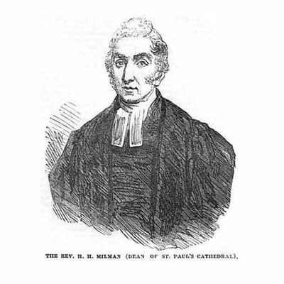 £4.99 • Buy REV HH MILMAN Dean Of St Paul's Cathedral - Antique Print 1854