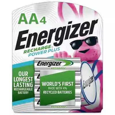 Aa Energizer Rechargeable Power Plus Batteries 4 Pack • $12.49