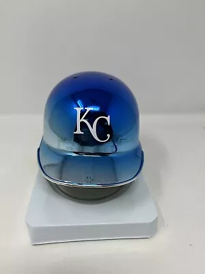 KC Royals Custom Twotone CHROME Riddell Mini Helmet • $75