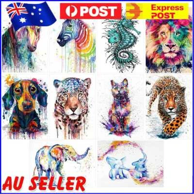 $11.72 • Buy 5D DIY Full Drill Diamond Painting Animal Cross Stitch Embroidery Craft Kits