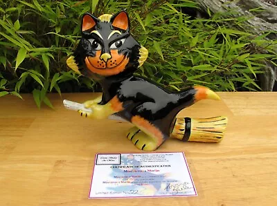 Lorna Bailey Rare Mischievous Merlin Cat Limited Edition 22/75 Sept 03 Cert • £175