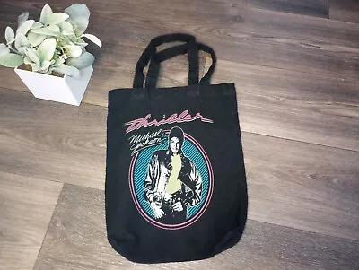 Michael Jackson Thriller Retro Throwback Iconic Graphic Print Tote Reusable Bag • £16.15