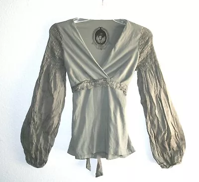 $24 • Buy NWT Epilogue By Eva Emanuelsen Designer Peasant Country Top Blouse,sz.36/XS