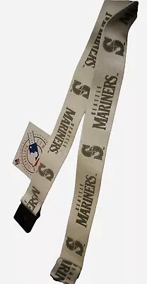 Seattle Mariners White Glacier Design Lanyard Brand New Licensed Breakaway Style • $6.49