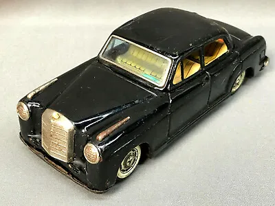 C1960 Vtg BANDAI Japan MERCEDES BENZ 2/9 SALOON Tin Litho Friction Toy Car WORKS • $78.99