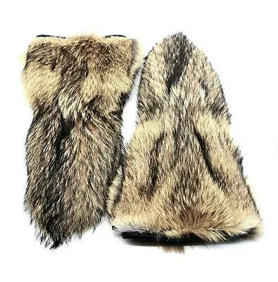 Long Men's Coyote Fur Mittens XL • $218.50