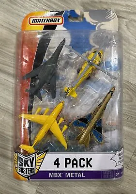 Matchbox Skybusters 4 Pack DHL CARGO BOING B-1B JETBLAZE X14 OUTBACK COPTER • $44.95