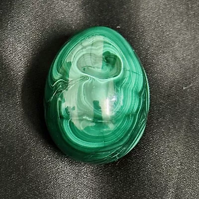 Beautiful Green Malachite Egg For Healing With A Nice Markings - 117 Gms - MAL08 • $46