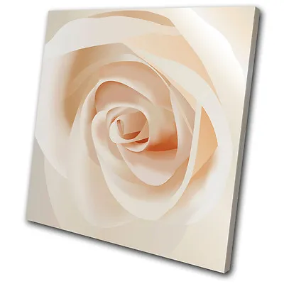 Floral Rose Design SINGLE CANVAS WALL ART Picture Print VA • £29.99