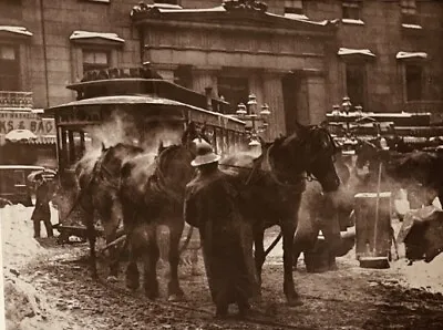 Alfred Stieglitz “The Terminal”horse-drawn Streetcar1893Harlem12 X 18”$149.00 • $149