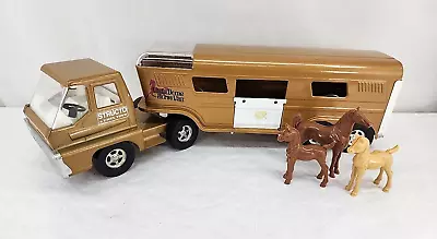 Vintage 1966 ERTL Structo Pressed  Vista Dome Horse Van Trailer Truck  3 Horses • $94