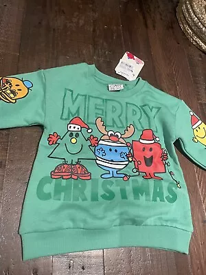 Next 12-18 Months Boys Mr Men Christmas Jumper • £1