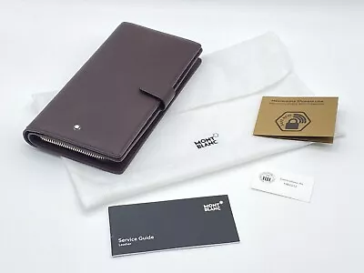 Montblanc Sfumato Line Burgundy Leather Travel Companion Wallet New 100% Genuine • $425