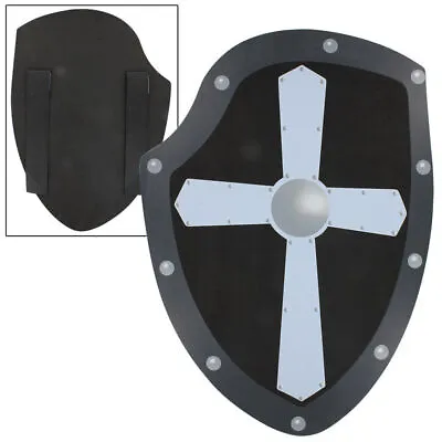 Fortitude Iron Cross Medieval Foam Shield - Pretend Play Costume Accessory • $11.27