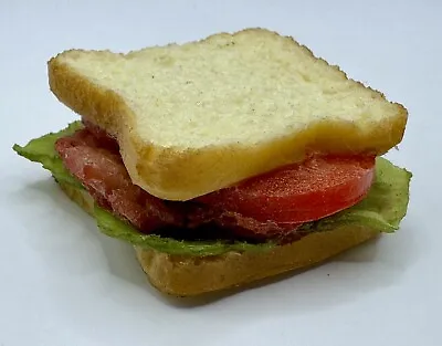 Vintage Fridge Magnet BLT SANDWICH Realistic Faux Food Rubber • $22.99