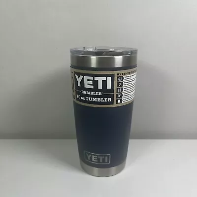 YETI Navy 20oz Rambler Tumbler Brand New • $60