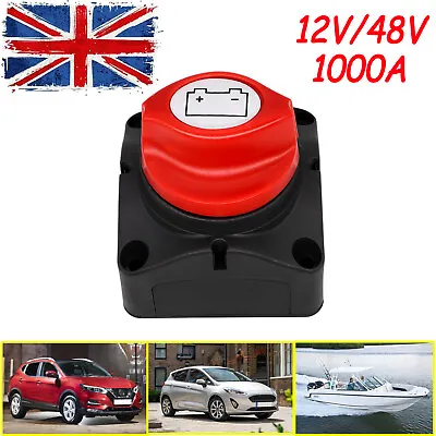 £10.99 • Buy For RV Car Truck Car Battery Switch Cut Off Disconnect 12V Isolator Kill Switch