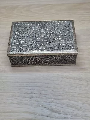 Vintage 800 Silver Jewellery Box • $320