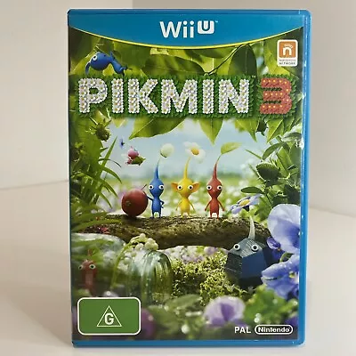 Pikmin 3 + Manual - Nintendo Wii U Game VGC PAL Complete + Free Postage • $28.90