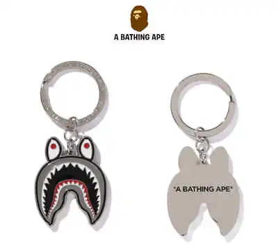 A Bathing Ape Double Ring Key Chain 2024 SS Model SHARK METAL Motif From Japan • $55.99