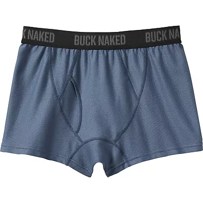 Men's Go Buck Naked Performance Extra Short Boxer Briefs Trunk Duluth Blue • $16.88
