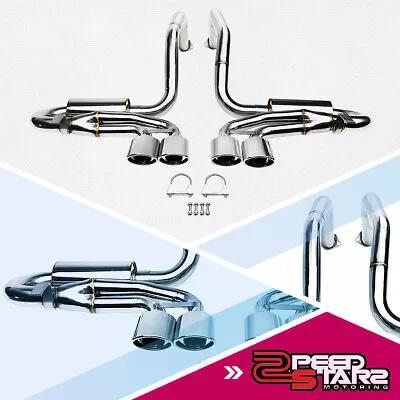 $352.88 • Buy For 97-04 Corvette C5/z06 Quad 4.25  Oval Muffler Stainless Catback Exhaust Kit