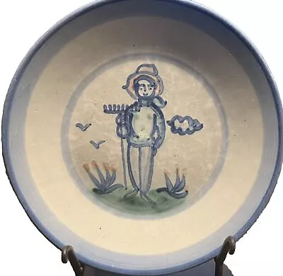 Vintage M.A. Hadley 9” Luncheon Plate - Farmer’s Son W/ Rake - Signed • $22.99