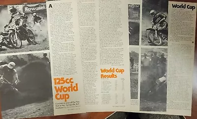 1974 125 World Cup Motorcycle Race 6p Article Weinert Karsmakers Marty Smith • $7.99