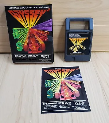 Speedway - Spinout (Magnavox Odyssey 2) 1978 Vintage CIB Game Manual Box • $12.95