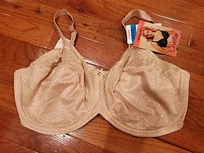 Lilyette  Full-Coverage Minimizer Underwire Bra * 40DDD* NWT Beige • $19.50